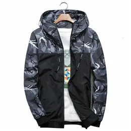 E-BAIHUI Spring Autumn Men's Jackets Camouflage Military Hooded Coats Casual Zipper Male Windbreaker Men Brand Clothing H6682