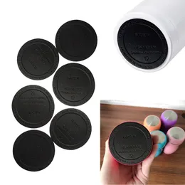 55mm Sticker Coasters Drinkware for 15oz 20oz Rubber Adhesive Bottom Cup Mat Mug Pad Waterproof Pads Protection Tumbler