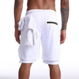 New gym shorts Men's Running Shorts Mens Sports Male Quick Drying Training Exercise Jogging Gym with Built-in pocket Liner Shorts 25