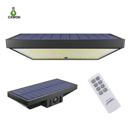 138leds Solar Lampor Multi-Directional Bestrålning 600lm LED Vägglampor 4 Modes Vattentät PIR Motion Sensor Garden Light för uteplats Courtyard