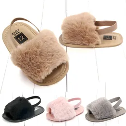 Flock babyskor nyfödda mjuka ensamstående skor inomhus spädbarn baby första vandrare småbarn slip-on pojkar flickor spjälsäng sko