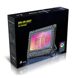 RGB Solar Flood Light Light Smart App Controle Bluetooth Alteração da luz Exterior Luz externa Lâmpada de segurança Lâmpada de segurança