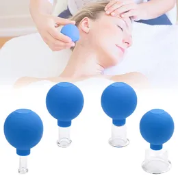 Facial Cupping Set Face Massager Silicone And Glass Vacuum Cuppings Device For Skin Lifting Body Chinese Therapy Massage Tool