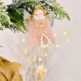 Angel Doll Merry Juldekoration Xmas Tree Angels Girl Pendant Nytt Årgåvor JJD11187