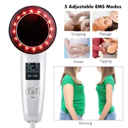 EMS Ultrassom Cavitação Dispositivo de beleza Dispositivo corporal Massageador Elevador de rosto LED Terapia LED Ferramentas de cuidados com a pele facial