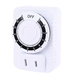 Timers AC 110V 12 horas Mecânica dos EUA Plug Switch Socket para aparelhos domésticos Controle Motocicleta Carregamento 10A 1200W