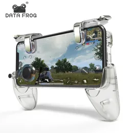 データカエルゲームコントローラトリガPUBGターゲットボタンゲームパッドL1 R1撮影ジョイスティックアンドロイド携帯電話