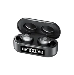 F9-6 Bluetooth-Kopfhörer-Headset, kabellos, TWS, Bluetooth 5.0, Touch-Digitalanzeige, In-Ear-F9-Kopfhörer mit Ladehüllen