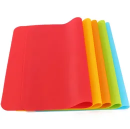 40x30cm Food Grade Silicone Mats Baking Liner Oven Mat Heat Insulation Pad Waterproof Bakeware Kids Table Decoration Placemat