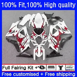 Karosseri OEM för SUZUKI GSXR 1000cc 1000 CC K7 Injektionsformkropp 27no.113 GSXR-1000 GSXR1000 07 08 Nya FLAMES GSXR1000CC 2007 2008 GSX-R1000 2007-2008 Fairing Kit