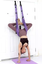 Regulowany Lotniczy Pasek Yoga Hammock Swing Stretching Anti-Gravity Inversion Ćwiczenia Multilayer Belt Elastyczność Yoga Trainer Q0219