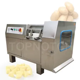 Commercial Cold Cube Chicken Frozen Automatiska Beef Meat Dicing Machine 500kg / h