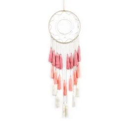 Dekorativa objekt Tassel Handgjorda Stickade Tapestry Dream Catchers Star Moon Böhmen Vägg Hängande Vardagsrum Sovrum Boho Heminredning Gåvor