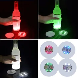 Vattentät självlysande bar KTV blinkande kuddar Atmosfär Lamp Luminescent Cup Stickers Mini Glow LED Bottle Light