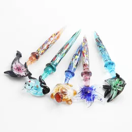 DHL!! Newest 5Styles Animals Glass Dabber Tool Glass Wax Dabber And Wax Oil Rigs Dab Tools For Enail Kits Quartz Banger Nails