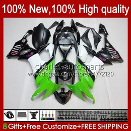 Motorcycle Bodywork For KAWASAKI NINJA ZX1000C ZX-10R ZX 10R 10 R 1000 CC 2008-2010 Body 56No.72 ZX10 1000CC ZX10R 08 09 10 ZX1000 2008 2009 2010 Fairing Kit green stock