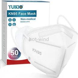 US Warehouse Local KN95 Fábrica de Máscara 95% Filtro Colorido Colorido Activado Carbono Respirador Respirador 5 Camada Designer Adulto Facial Máscaras Individual Pacote EE