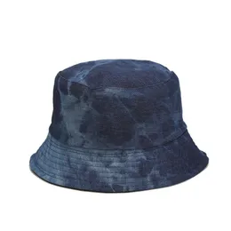 Berets 1Pcs Women Hat Summer Denim Bucket Foldable Fishing Hats Trendy Outdoor Double Side Sunhat Cap Tls