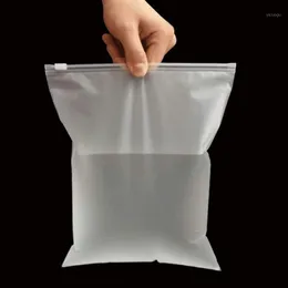 50PC / Pack Resealable Bags Självtätning Klar plast Poly Bag Storage Package Reclosable Vakuum Fresh