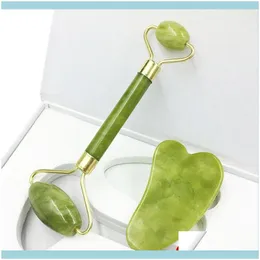 beauty instrument rf Jade Roller With Gift Box Heart Guasha Scra Board Slimming Face Lifting Masr Facial Skin Beauty Jllwbz Drop Deliv Mas Health & Beautynatural