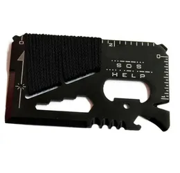 2021 14 w 1 Multi Fonction Multifunction Card Survival Nóż Sport Camping Myling Tool Card Multi-Function Nóż Liny Arkany Nóż