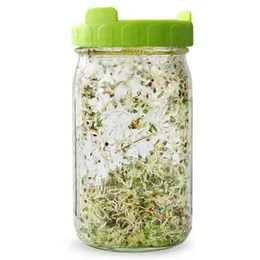 Planters & Pots Safe Seeds Planting Sprouting Lid Bottles Mesh Cover For Wide-mouthed Mason Jar Grade Sprout Kit