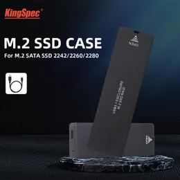 2242 2260 2280mm M.2 NGFF (SATA) SSD a USB 3.0 Custodia per disco rigido esterno HD Custodia per custodia Adattatore Supporto B PRESA CHIAVE