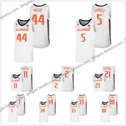 1 Trent Frazier Custom Illinois Fighting Illini College Basketball Replica Jersey 21 Kofi Cockburn 11 Ayo Dosunmu Andre Curbelo 33 Coleman Hawkins genäht