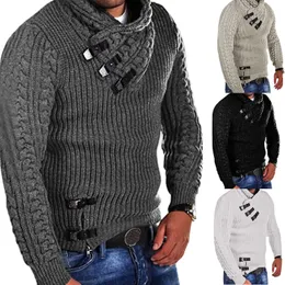 Winter Warm Turtleneck Sweater Men Tricot Pull Homme Casual Pullovers Male Outwear Slim Knitted Sweater Solid Jumper Pull Homme Y0907