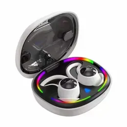 Kolorowe Oświetlenie Bezprzewodowe Słuchawki Tws Mini Bluetooth 5.2 Słuchawki Intear Sports Headset Hook Hook Stereo Sound Gaming Earbuds
