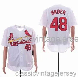Haft Harrison Bader, American Baseball słynny koszulka Jersey Men Men Youth Baseball Jersey Rozmiar XS-6xl