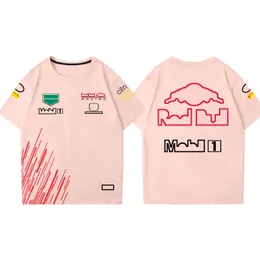 2023 F1 T-Shirt Formül 1 Polo Gömlek Yaz Gündelik Kavur Gevşek Kısa Kollu Yarış Takım Takımı Üniforma Sokak Giyim Erkekleri Kadın T-Shir272s