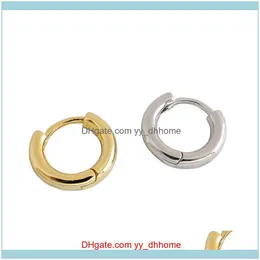 Jewelrykorean minimalist 925 Sterling Sier Geometry Hoop Kolczyki dla kobiet Brincos para jako Mulheres Pendientes Plata Jewelry Hie Del Del Del