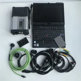 Najwyższej klasy 2021.06V Narzędzie diagnostyczne MB SD Connect C5 Star Diagnoza 5 Zainstalowane dobrze w X200T 4G Laptop HDD / SSD X-wpis / DAS / WIS / EPC Gotowy do pracy