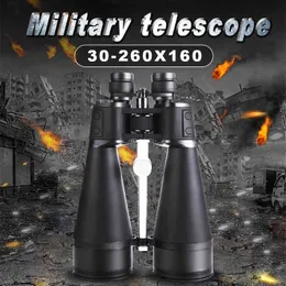 30-260X160 Professional Telescope Binoculars Long Range HD Large Diameter Wide-angle Lens BAK4 Waterproof Hunting Camping