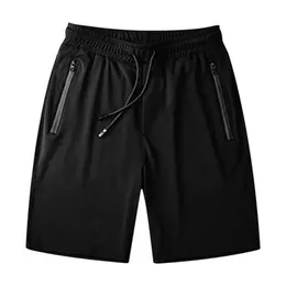 Pantalones Cortos Deportivos de Talla Grande Para Hombreshorts Con Cordón De Color Sólido Para Fitness Ropa Dehombre Para Correr P0806