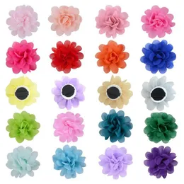 50/100pcs Dog Collar Flowers Pet Bow Tie Charm Collars Puppy Dog Charms Flower Slides Attachment Decoration Grooming Accessories