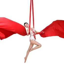 PRIOR FITNESS 10Yards/9.1m Yoga Aerial Silks Fabric for Acrobatic Flying Dance yoga swing trapeze inversion fly air therapy Q0219