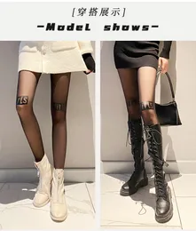new Designer Girls Letter silk stockings textile Fashion Hot Tights Sexy Lace Lady Socks Hollow Mesh Thin Women personalized black super cool Joker style breathable