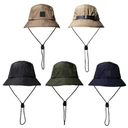 New Fashion Bucket Hat Foldable Fisherman Hat Unisex Designer Outdoor Sunhat Hiking Climbing Hunting Beach Fishing Hats Men Draw String Cap 886
