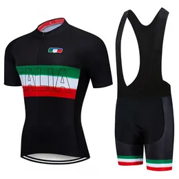 Italia parça Bisiklet Takımı Jersey Ropa Ciclismo Mens MTB Yaz Bisiklet Maillot Alt Giyim