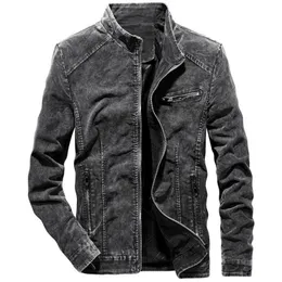 Męskie Kurtki Retro Kurtka Dżinsowa Mężczyźni Slim Fit Cotton Casual Cowboy Male Outwear Jean Chaqueta Hombre