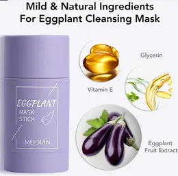 Deep Cleaning Deep Cleaning Face Mask Green Tea Oil Control Eggplant Remove Blackhead Masks Stick Moisturizing Anti-Acne Shrink Pores Skin Care