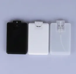 20mlの空カードプラスチック噴霧器の香水瓶の澄んだ白い黒い携帯用ポケットスプレー香水噴霧器