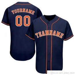 Niestandardowy Houston Baseball Jersey 2021 Męskie kobiety Młodzież Dowolny Numer Nazwa Technologia haftowa Wysoka jakość i niedrogie wszystkie szyte