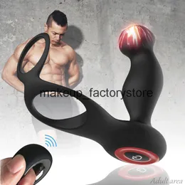 Massagem Controle Remoto Plug Anal Plug Massager Anal Brinquedos Sexo Masculino Vibração Butt Plug Masturbação Unisex Recarregável Adulto Sexo Brinquedo