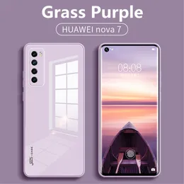 Original Liquid Tempered Glass Cases For HuaWei P40 Pro Plus P30 Pro Nova 6 5G Nova 7 SE Pro Cell Phone Lens Protection Cover