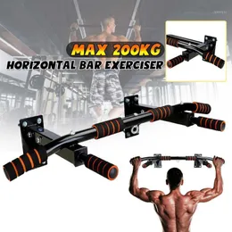 Horizontal Bars 200KG Wall Mounted With Wide Anti-slip Pad Home Gym Workout Chin Up Pull Training Bar Sport Fitness Equipment