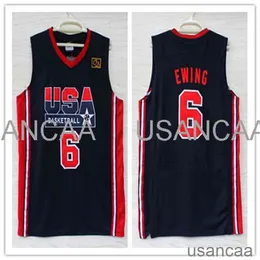 Maglia da basket retrò da uomo economica cucita 5 David Robinson 6 Patrick Ewing 8 Scottie Pippen 1992 dream team S-XXL