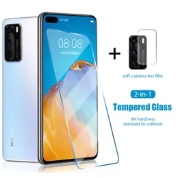 Mobiltelefon-Bildschirm-Protektoren Terred Glas für Huawei P30 Lite P40 E 5G Nova 5T Sicherheitsglas-Objektiv-Protektoren für Huawei Mate 30